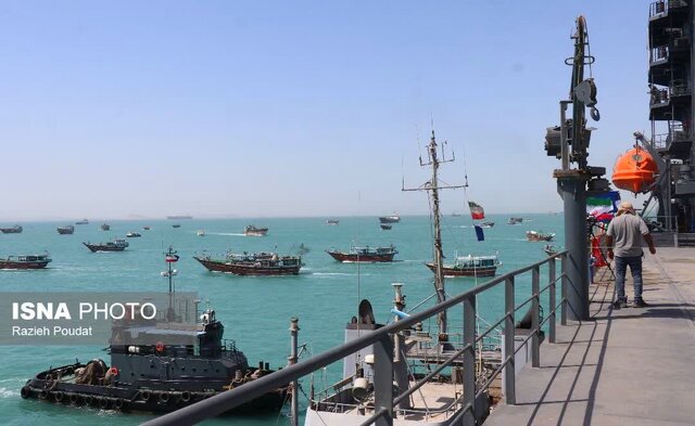 رژه دریایی؛ تجدید پیمان ملت ایران در دفاع از قدس و حقوق مظلومان