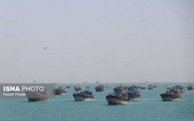 رژه دریایی؛ تجدید پیمان ملت ایران در دفاع از قدس و حقوق مظلومان