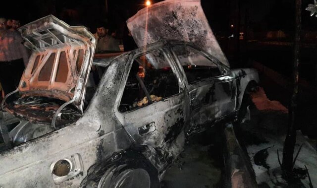 خودروی سوختبر جرقه آتشسوزی چهار خودرو در بندرعباس شد