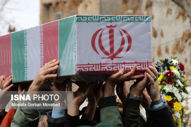 پیکر مطهر ۱۴ شهید گمنام دوران دفاع مقدس وارد هرمزگان شد