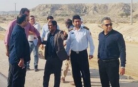 حضور میدانی بخشدار حرا(قشم) در روستاها پس از هشدار قرمز