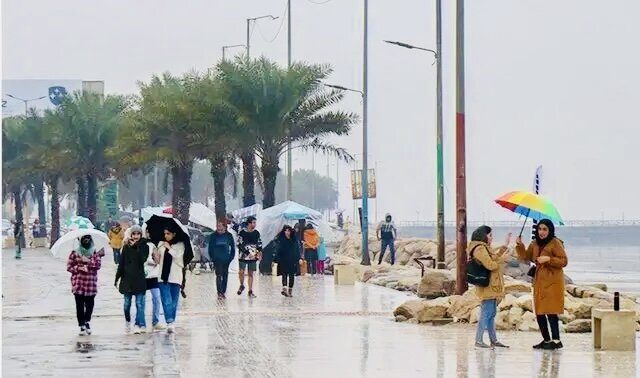 فعالیت دومین سامانه بارشی در هرمزگان / تداوم ناپایداری جوی و دریایی