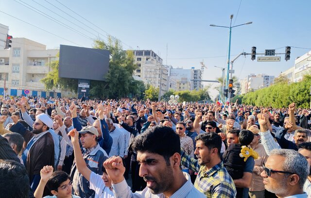 آغاز راهپیمایی مردم بندرعباس در محکومیت اغتشاشات اخیر