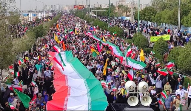 حضور آگاهانه مردم بندرعباس در راهپیمایی ۲۲ بهمن؛ پاسخ میدانی به تهدیدها و توطئه