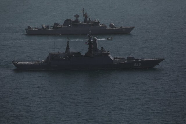 رزمایش مرکب دریایی ایران و روسیه با اجرای موفق سناریوهای عملیاتی پایان یافت