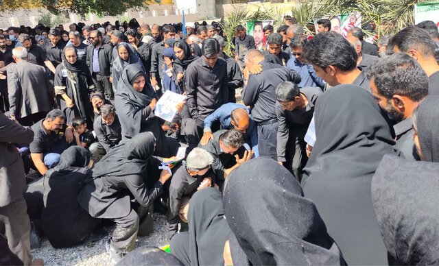 تشییع باشکوه پیکر ۴ شهید هوافضای سپاه در حاجیآباد