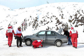 امدادرسانی به 235 مسافر گرفتار در برف و کولاک سبزوار
