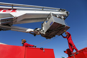 رونمایی از پلت‌فرم‌های 72 متری آتش‌نشانی مشهد