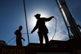 رونمایی از پلت‌فرم‌های 72 متری آتش‌نشانی مشهد