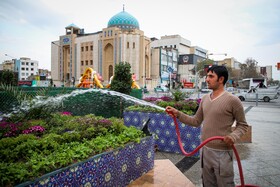 زیباسازی شهر در آستانه سال نو