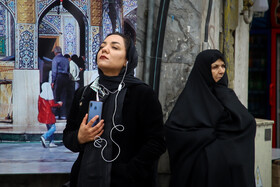 تحویل سال نو در چهارراهشهدا، خیابان منتهی به حرم مطهر رضوی