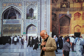 تحویل سال نو در چهارراهشهدا، خیابان منتهی به حرم مطهر رضوی