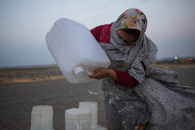 بیآبی در روستای بشیرآباد.