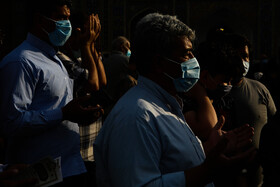 حرم رضوی در شب میلاد امام رضا (ع)