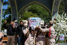 تشییع پیکر شهید مرزبانی «سعید رحمانی» در مشهد