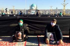 وداع با پیکر آیت‌الله مصباح یزدی در حرم مطهر رضوی