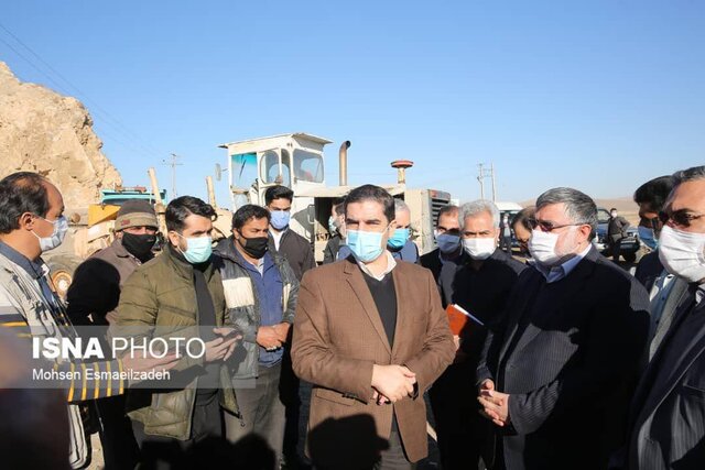 بازدید استاندار خراسان رضوی از قطعه ۴ الف محور مشهد_سرخس