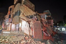 تخریب واحد مسکونی دو طبقه در مشهد به‌دلیل گودبرداری غیر اصولی