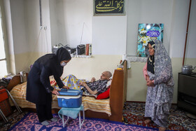 واکسیناسیون سالمندان بالای ۸۰ سال در روستای پیوهژن مشهد