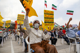 اجتماع عظیم مردم مشهد در حمایت از مقاومت فلسطین