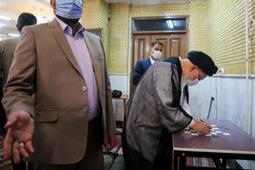 حضور احمد علم الهدی در انتخابات ۱۴۰۰- مسجد بناها مشهد