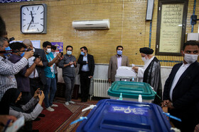 حضور احمد علم الهدی در انتخابات ۱۴۰۰- مسجد بناها مشهد