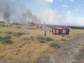 آتش‌سوزی در مرز لطف‌آباد ترکمنستان مهار شد