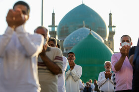 اقامه نماز عید قربان ـ حرم مطهر رضوی