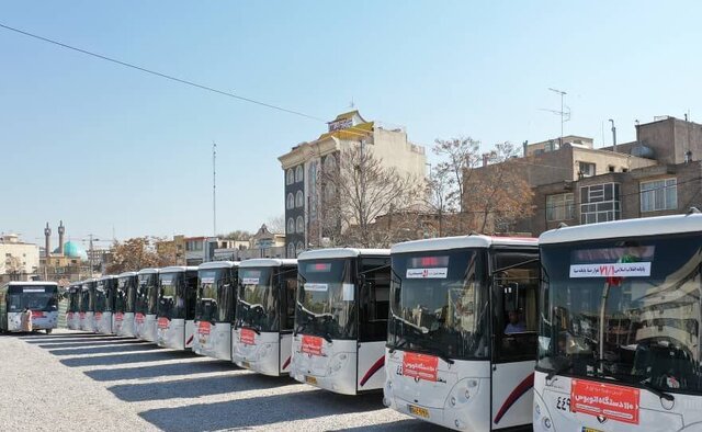 بهره‌برداری رسمی از ۱۱۰ دستگاه اتوبوس جدید و بازسازی شده در مشهد