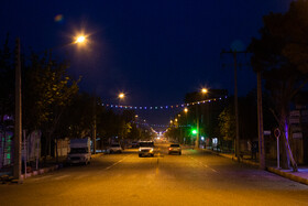 خیابان اصلی شهر در هنگام افطار بسیار خلوت و خالی از رفت و آمد است.