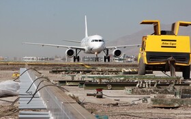 باند فرودگاه مشهد اصلاح شد/تعویض روکش آسفالت باند در سال آینده
