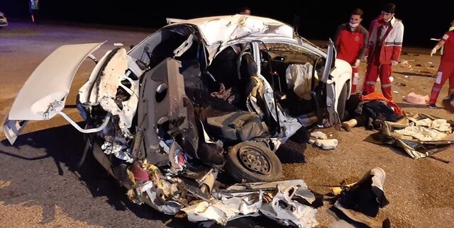 عکس اینترنتی است چهار کشته و هشت زخمی در تصادف محور گناباد به قائن