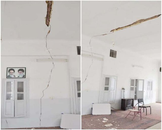 نشست مدرسه تاریخی حاج سلطان در مرکز شهر شهر ۲۵۰۰ ساله ای که آرام آرام در زمین فرو میرود