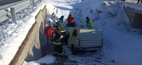 خواب آلودگی راننده، خانواده فریمانی را راهی بیمارستان کرد