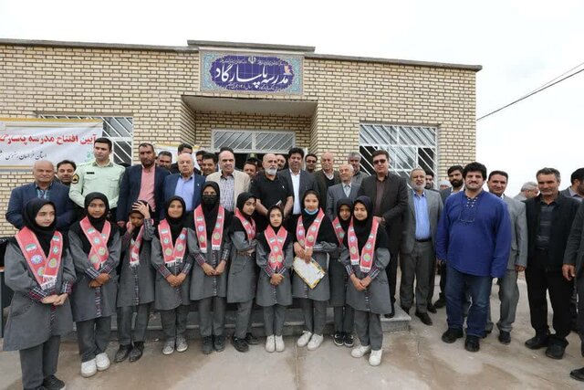 افتتاح دبیرستان دخترانه در باخرز با حضور پرویز پرستویی و رسول خادم