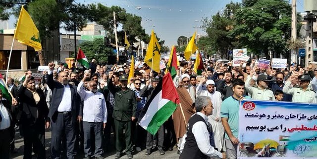 خروش مردم شهرهای خراسان رضوی در حمایت از مقاومت فلسطینیان