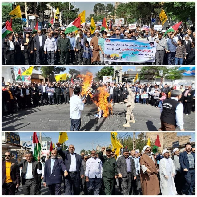 خروش مردم شهرهای خراسان رضوی در حمایت از مقاومت فلسطینیان