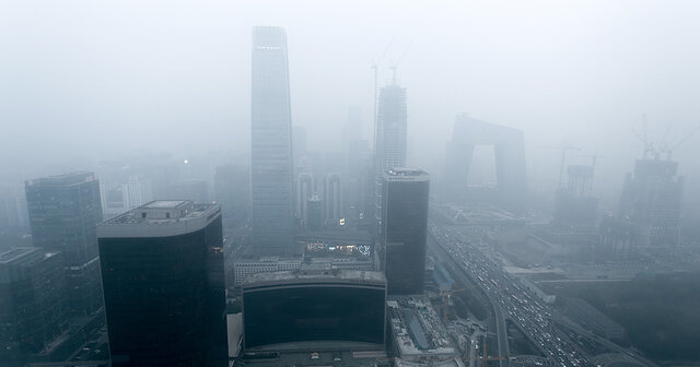 آلودگی هوای چین رکورد زد
