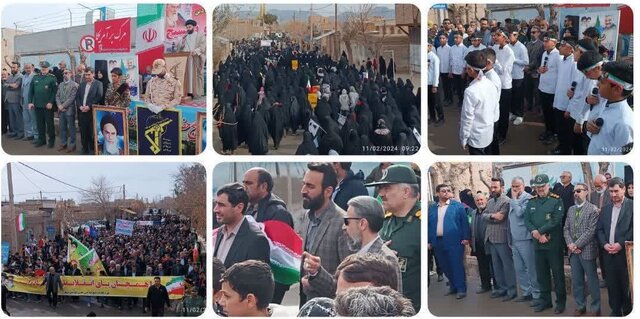 حضور پرشور مردم شهرستانهای خراسان رضوی در راهپیمایی ۲۲ بهمن