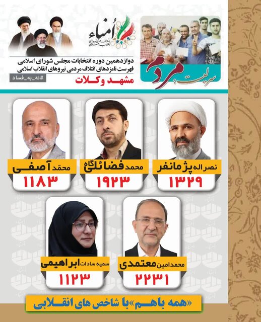 رقابت لیستها در مشهد