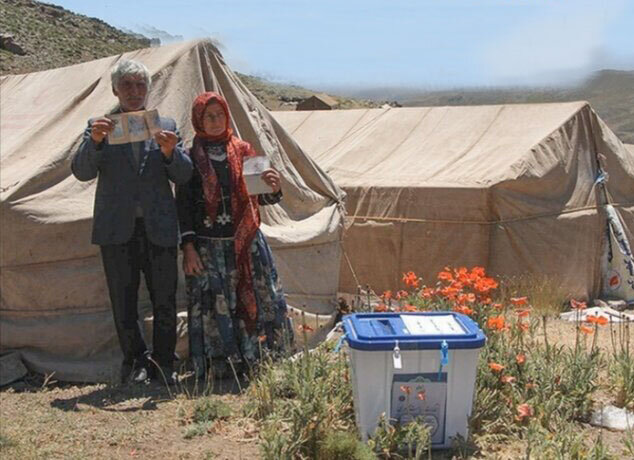 عکس اینترنتی است اخذ رأی تمامی واجدان شرایط در دورترین نقاط روستایی و عشایری کلات