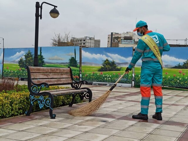 مشارکت ۶۰۰۰ پاکبان در شهرتکانی مشهد برای استقبال از بهار ۱۴۰۴