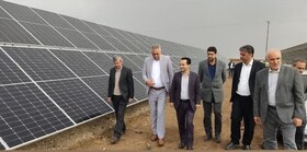 اتصال ۱۵۶ نیروگاه خورشیدی در خلیل‌آباد به شبکه برق