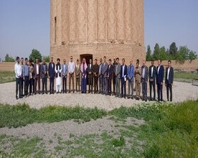بازدید سرکنسولگری‌های ۳ کشور خارجی از برج تاریخی رادکان شهرستان چناران