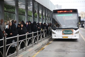 سرویس‌دهی شبانه روزی ناوگان اتوبوسرانی مشهد در روز میلاد امام رضا(ع)