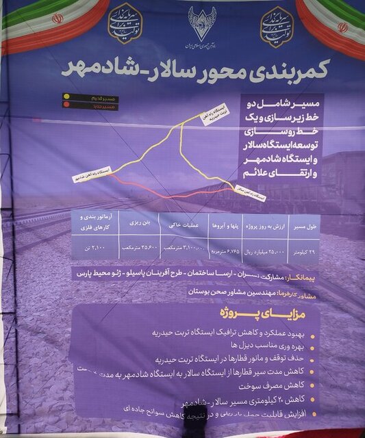 کمربند ریلی سالار – شادمهر، نقطه عطفی در توسعه زیرساخت‌های حمل‌ونقل ریلی شرق کشور
