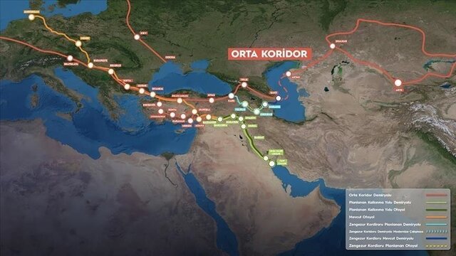تامین بودجه مسیر تجاری «کریدور میانی» ترکیه آغاز شد