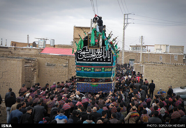 نخل ایزی؛ بزرگترین سازه عاشورایی در غرب خراسان رضوی