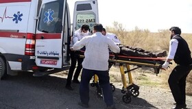 واژگونی خودرو در جاده مهنه - گناباد با یک کشته و ۴ مصدوم