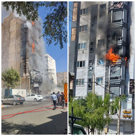 شمار مصدومان حادثه آتش‌سوزی سبزوار به ۵۵ نفر رسید